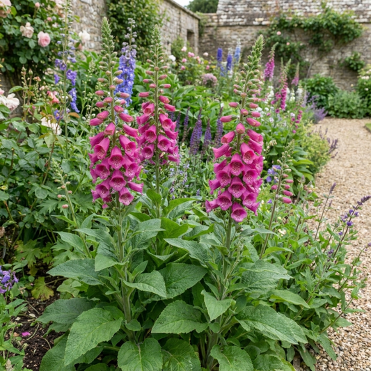 Digitalis 'Hanabee Deep Rose' (Foxglove) – Compact Perennial (2L Pot)
