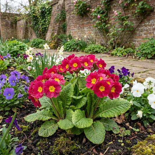 Primrose 'Strawberry' (Primula) – Hardy Winter and Spring Bedding (Set of 3 or 6)