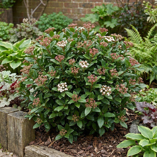 Viburnum tinus – Evergreen Hedging Shrub (7.5L Pot)