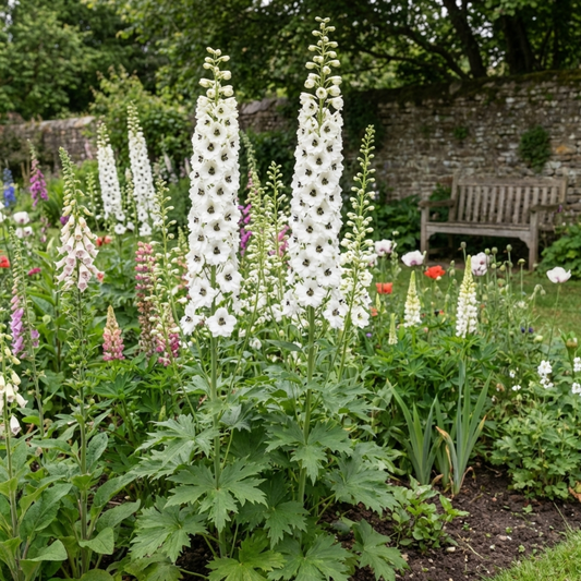 Delphinium 'Galahad' (Pacific Giants) – Tall Hardy Perennial (Set of 3 or 6)