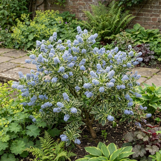 Ceanothus 'Cool Blue' (Californian Lilac) – Compact Evergreen Shrub (3L Pot)