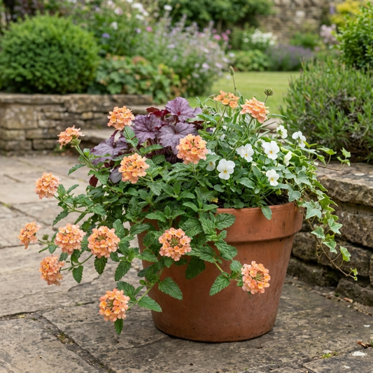 Verbena 'Magelana Peach' – Trailing Bedding Verbena (Set of 3 or 6)