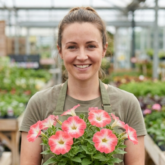 Petunia Tritunia Pink Morn – Large Flowered Summer Bedding (Set of 3 or 6)