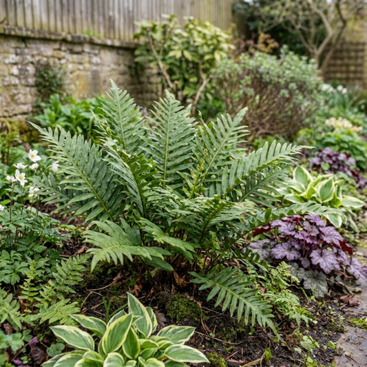 Polypodium vulgare (Common Polypody) – Evergreen Fern (Set of 3 or 6)