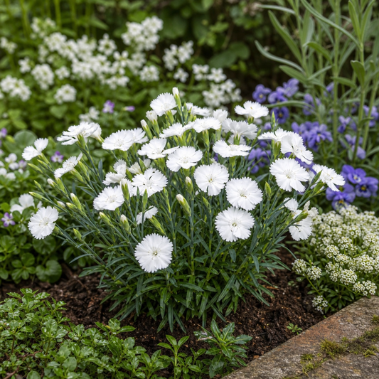 Dianthus 'Oscar White' (Garden Pink) – Hardy Perennial (Set of 3 or 6)