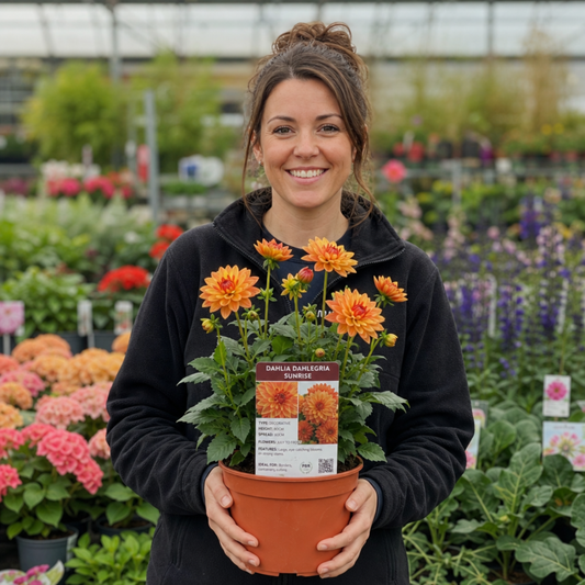 Dahlia 'Dahlegria Sunrise' – Summer Flowering Perennial (3L Pot)