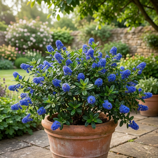 Ceanothus 'Yankee Point' (Californian Lilac) – Spreading Evergreen Shrub (7.5L Pot)