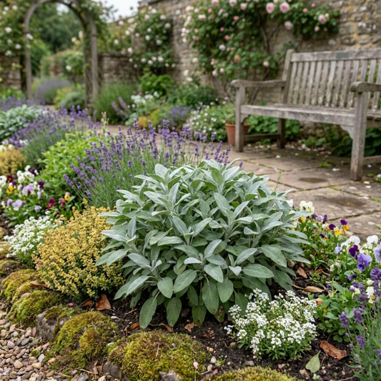 Sage 'Berggarten' – Large Leaved Culinary Sage (Set of 3 or 6)