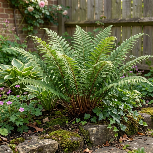 Polystichum setiferum (Soft Shield Fern) – Evergreen Fern (Set of 3 or 6)