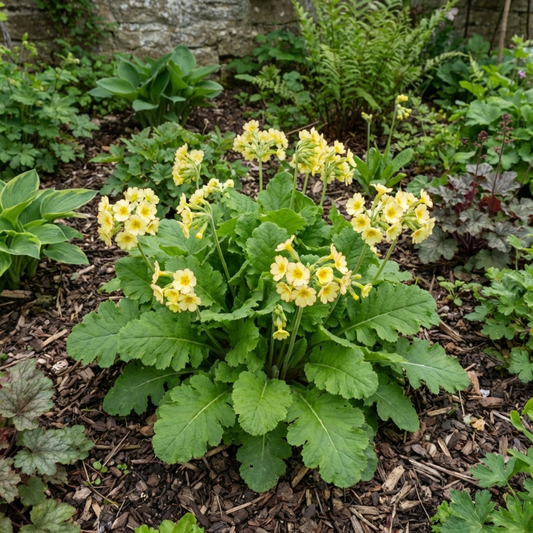 Primula 'Oakleaf Yellow Picotee' (Garden Primrose) – Hardy Perennial (2L Pot)