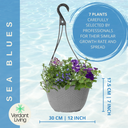 Hanging Basket - Sea Blues