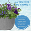 Hanging Basket - Sea Blues