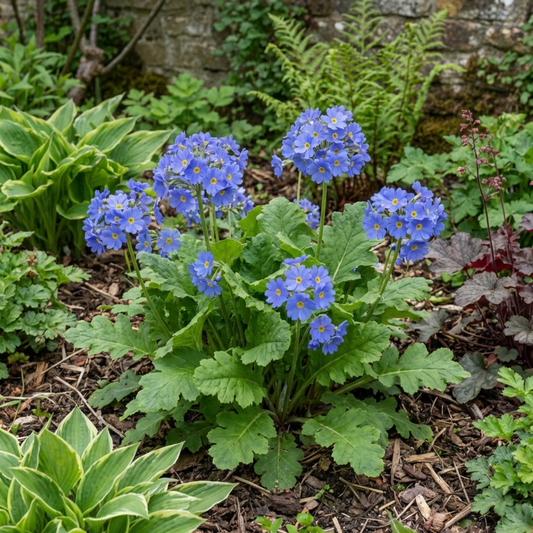 Primula 'Oakleaf Blue' (Garden Primrose) – Hardy Perennial (2L Pot)