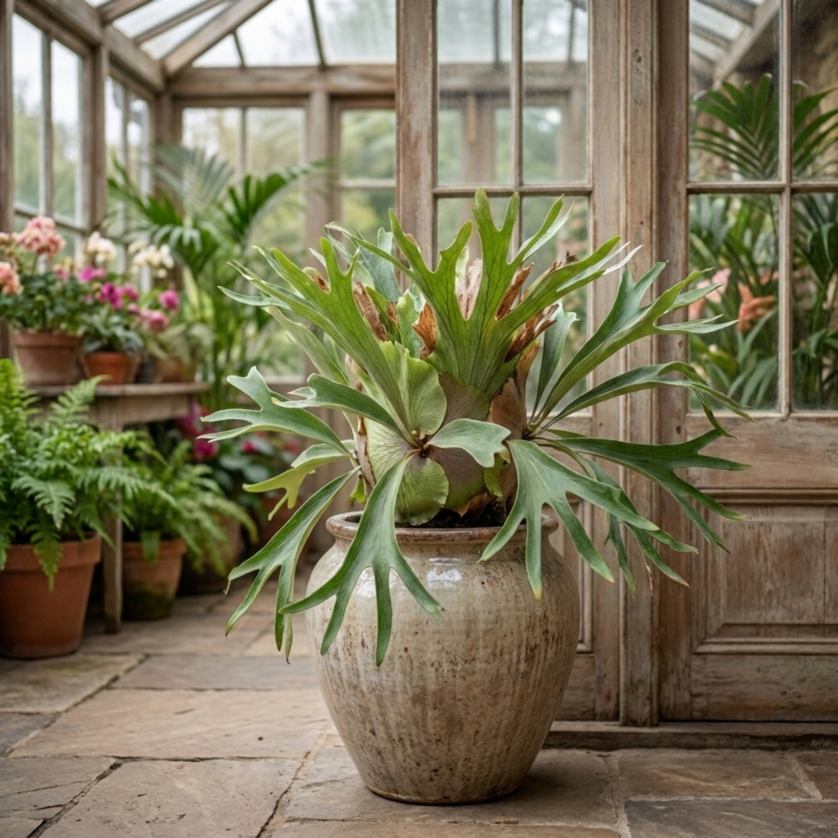 Staghorn Fern (Platycerium bifurcatum) – Indoor Fern (2L Pot)