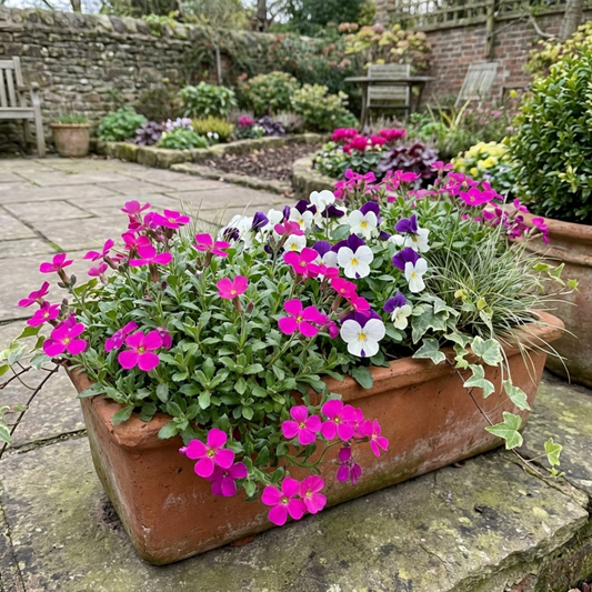 Aubrieta 'Florado Neon Pink' (Aubretia) – Hardy Trailing Alpine (Set of 3 or 6)