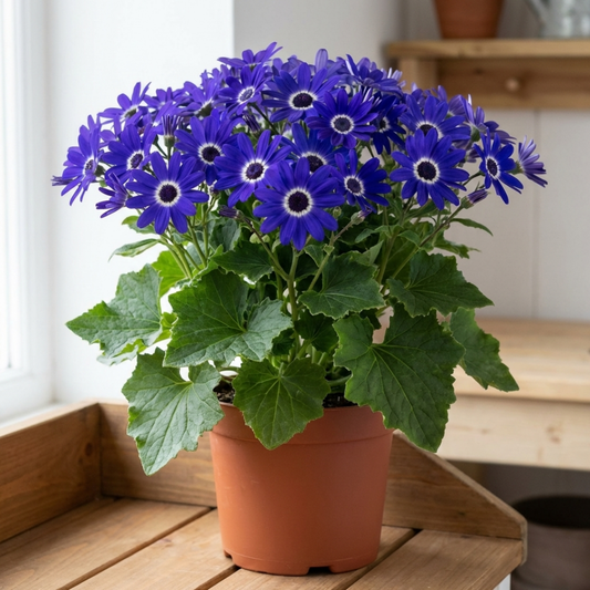 Senetti 'Deep Blue' (Pericallis) – Spring Bedding (2L Pot)