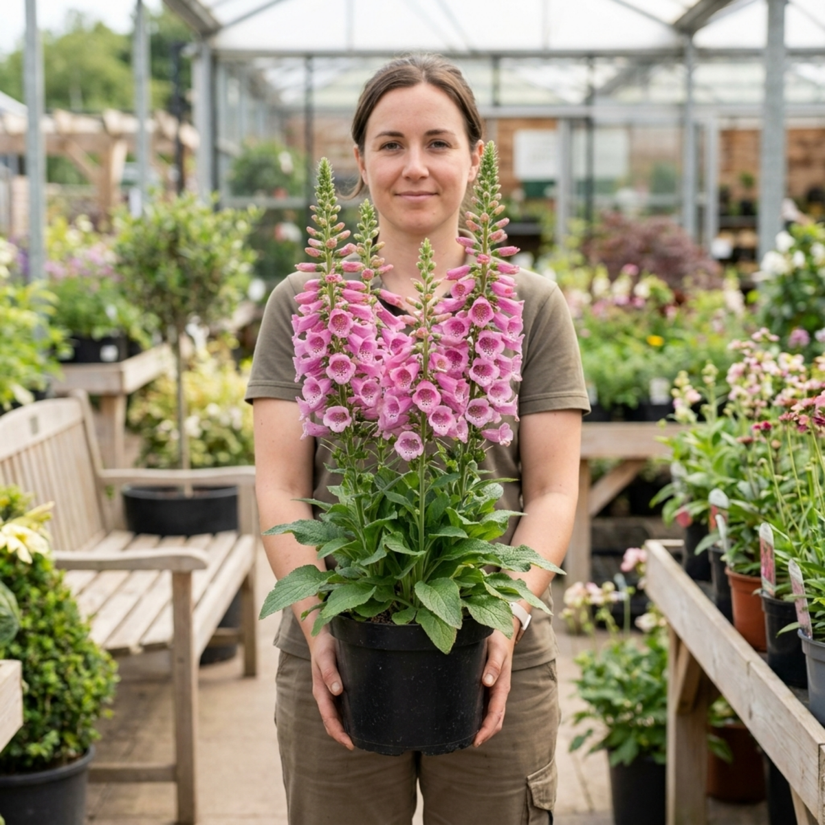 Digitalis 'Hanabee Pink' (Foxglove) – Compact Perennial (3L Pot)