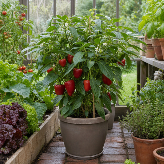 Sweet Pepper 'Red King' – Red Bell Pepper (2L Pot)