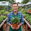 Set of 3 or 6 Large Plants - Strawberry Loran Variety, Outdoor Garden Ready, 1L