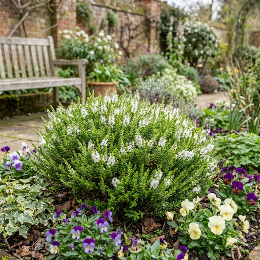 Hebe 'Sutherlandii' – Compact Evergreen Shrub (Set of 3 or 6)