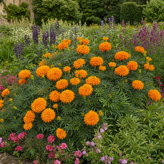 African Marigold 'Taishan Orange' – Summer Bedding (2L Pot)