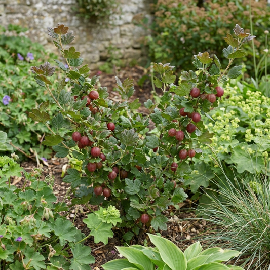 Gooseberry 'Mucurines' – Self-Fertile Fruit Bush (2L Pot)