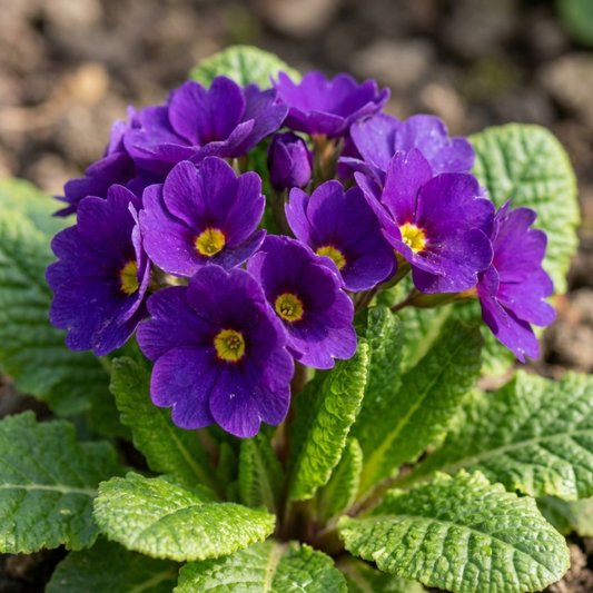 Primula 'Little Queen Violet' – Compact Hardy Primrose (Set of 3 or 6)
