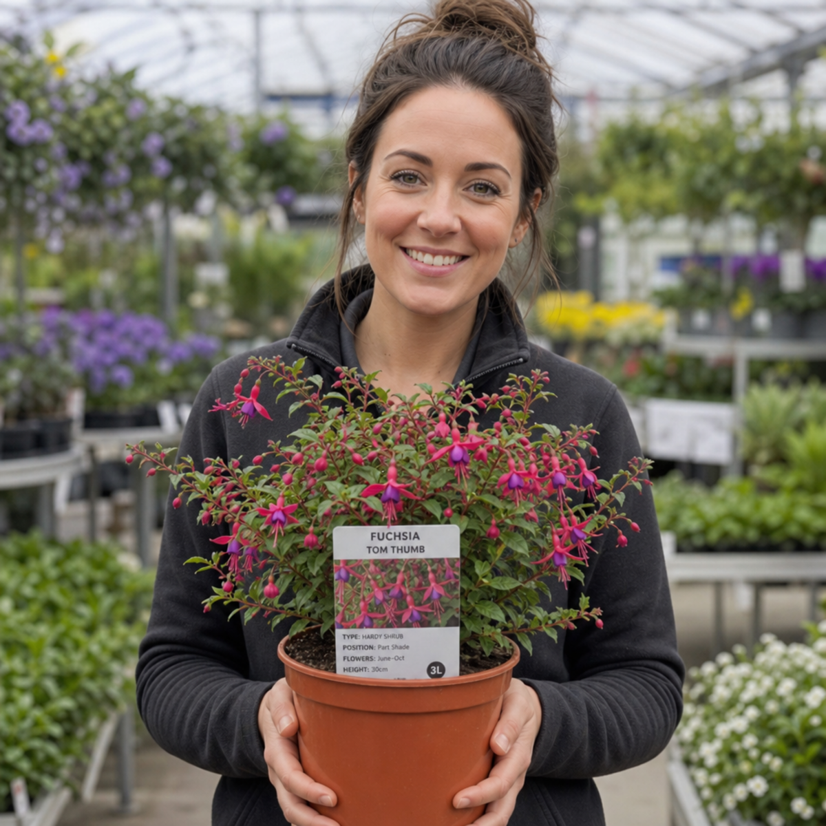 Fuchsia 'Tom Thumb' – Dwarf Hardy Fuchsia (3L Pot)