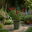 3Ltr Red Patio Rose Plant in Nursery Pot, Outdoor Pots