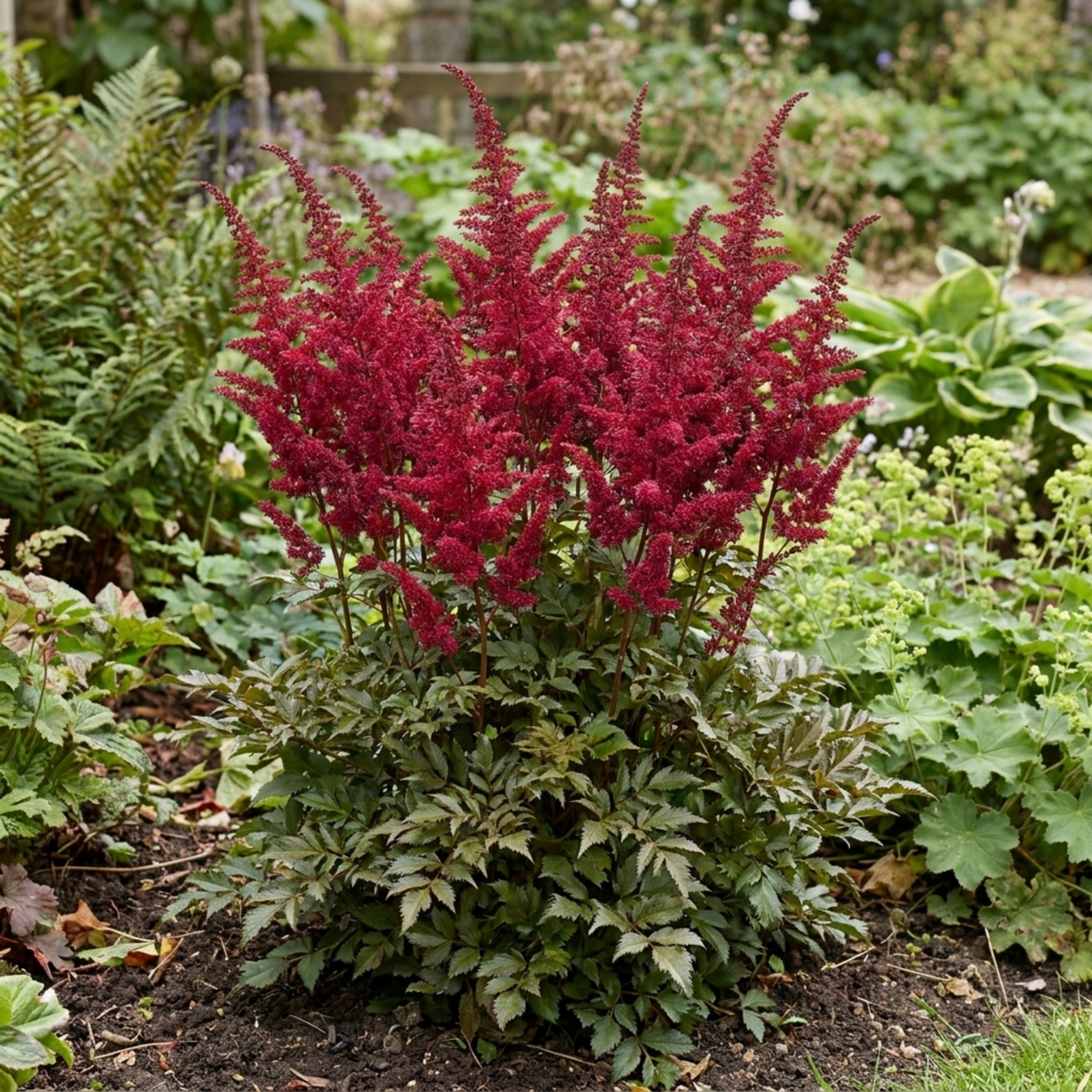 Astilbe Music Series Red – Perennial for Damp Shade (5L Pot)