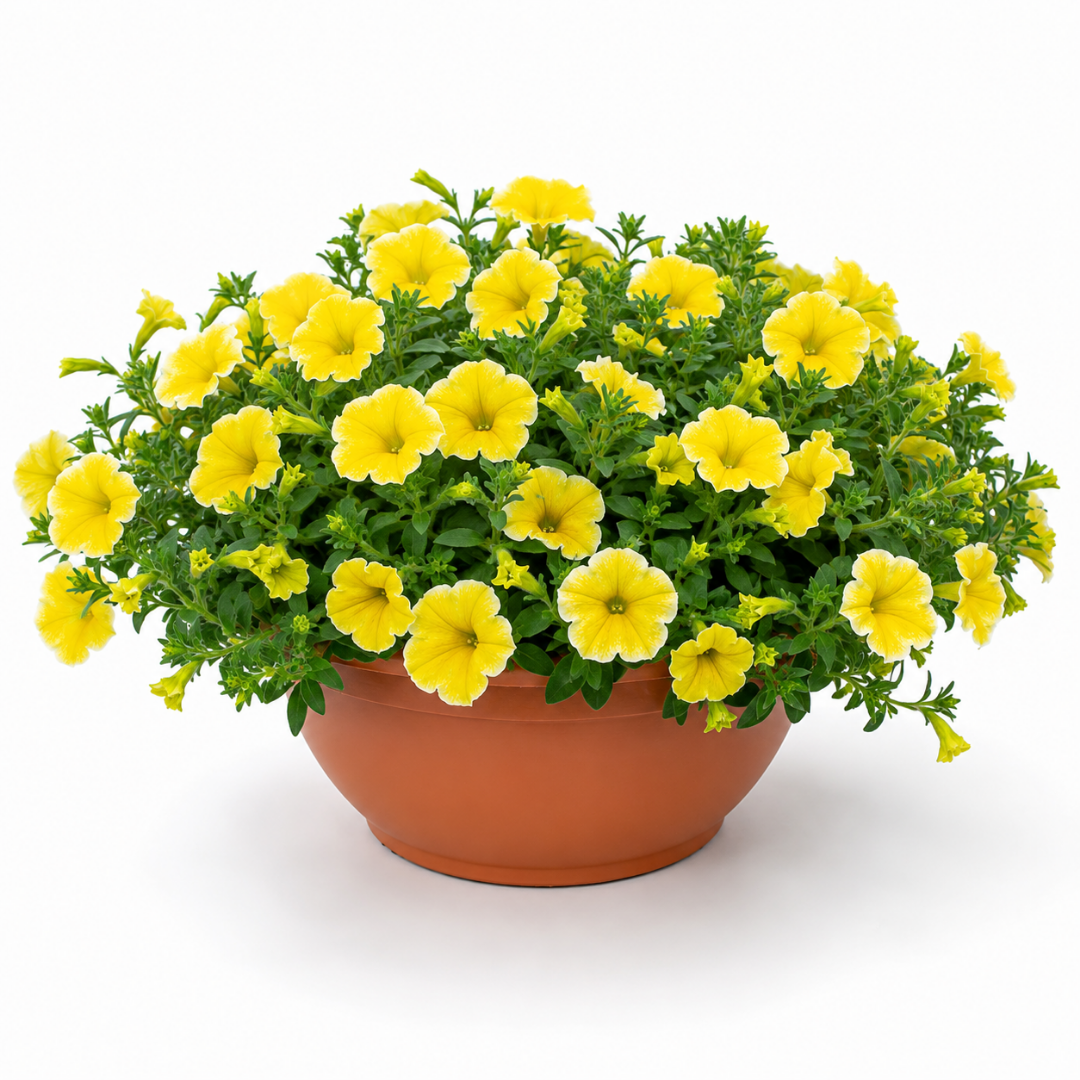 Petunia Bee's Knees – Golden Yellow Summer Bedding (21cm Pot)