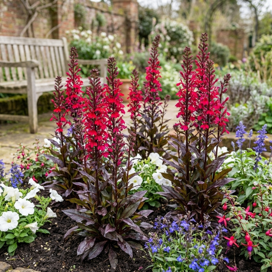 Lobelia 'Starship Bronze Leaf' – Hardy Perennial Lobelia (Set of 3 or 6)