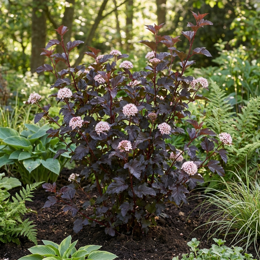 Physocarpus opulifolius 'Sweet Cherry Tea' (Ninebark) – Compact Dark Leaf Shrub (3L Pot)
