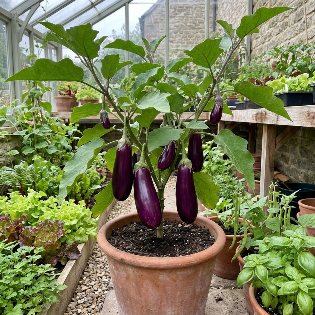 Aubergine 'Galine' – Tender Summer Crop (Set of 3 or 6)