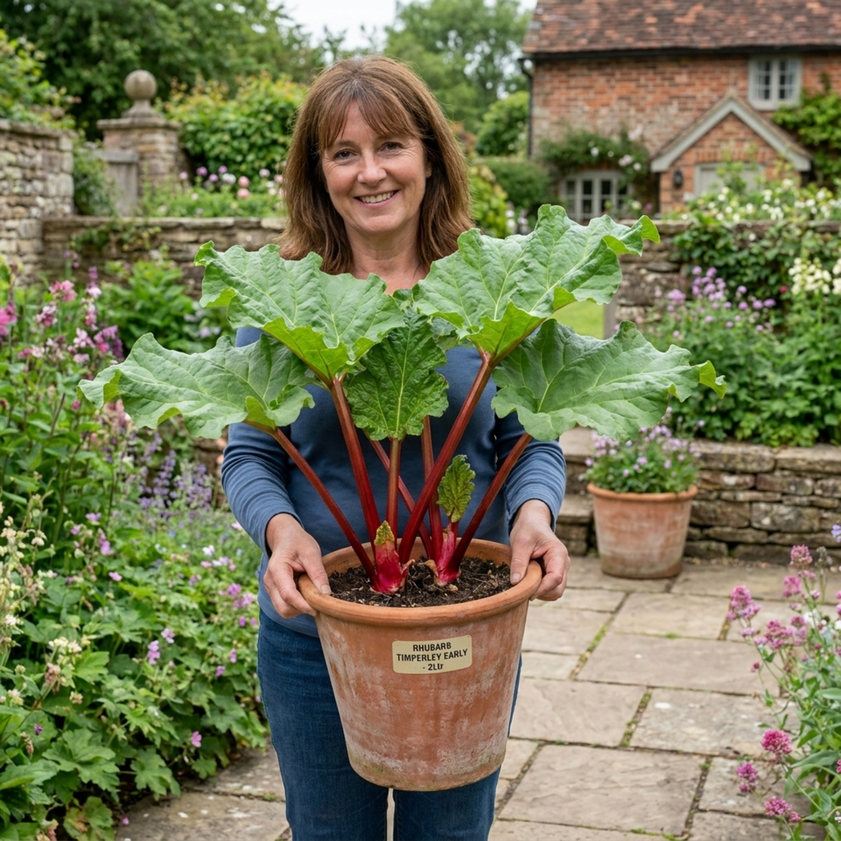 Rhubarb 'Timperley Early' – Hardy Perennial Crown (2L Pot)