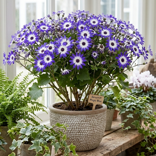 Senetti 'Magic Blue' (Pericallis) – Spring Bedding (2L Pot)