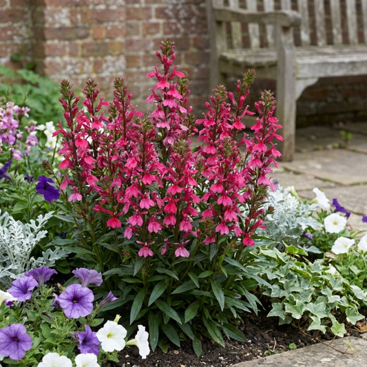 Lobelia 'Starship Deep Rose' – Hardy Perennial Lobelia (Set of 3 or 6)