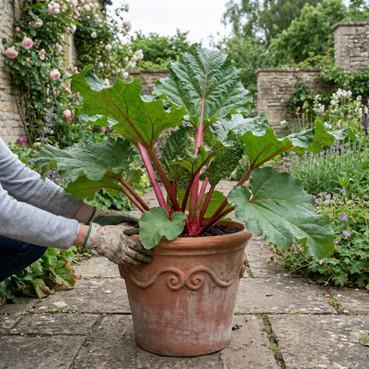Rhubarb 'Victoria' – Hardy Perennial Crown (2L Pot)