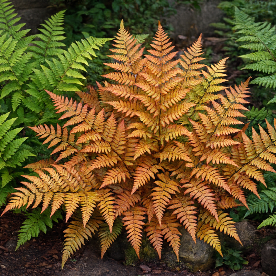Dryopteris erythrosora (Copper Shield Fern) – Hardy Fern (2L Pot)
