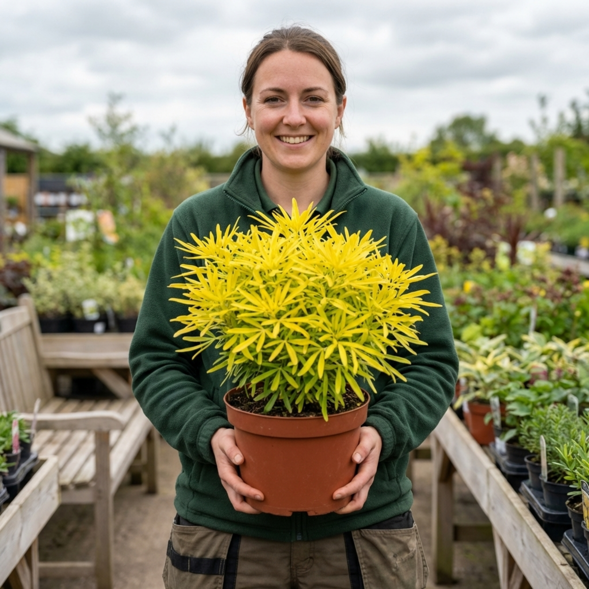 Choisya 'Goldfinger' (Mexican Orange Blossom) – Golden Evergreen Shrub (3L Pot)