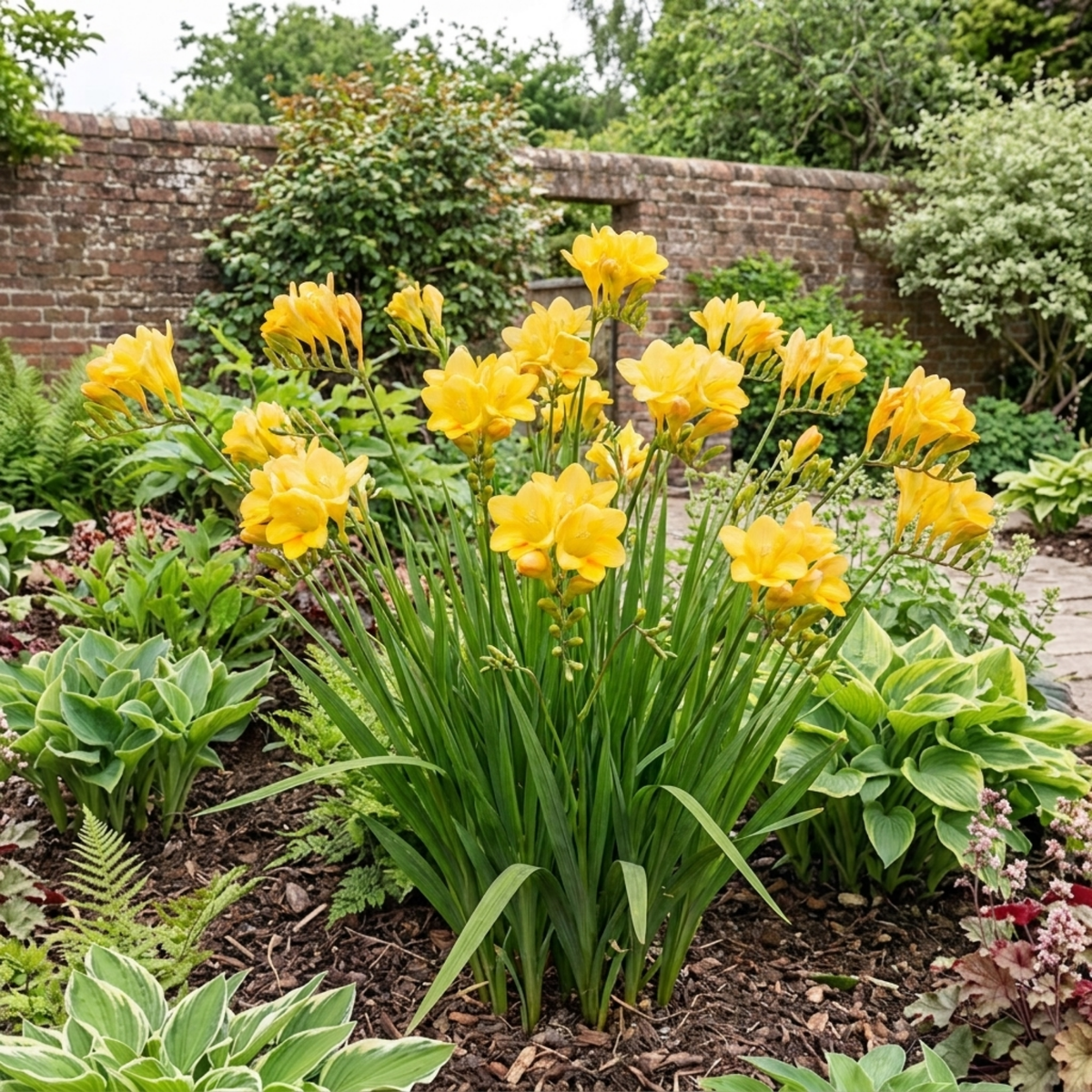 Freesia 'Gold River' – Fragrant Summer Perennial (2L Pot)