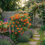 1 x  Large 3Ltr Potted Rose Bush – Orange Blooms, Ready to Plant in Your Garden