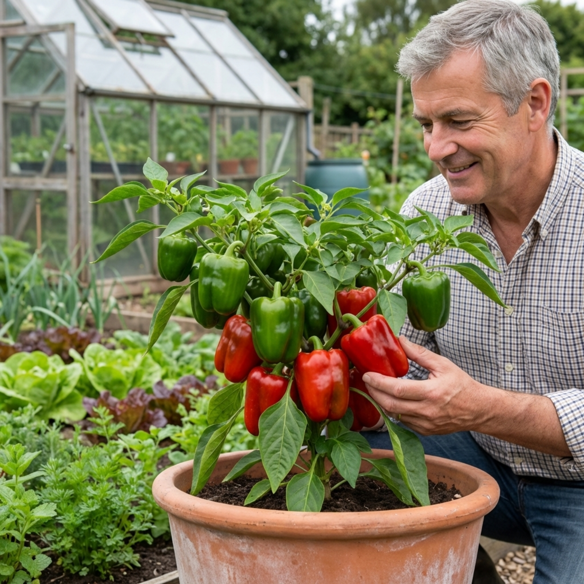 Sweet Pepper 'Red King' – Red Bell Pepper (Set of 3 or 6)