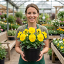 3 Pansy Delta Pro Clear Yellow Plants