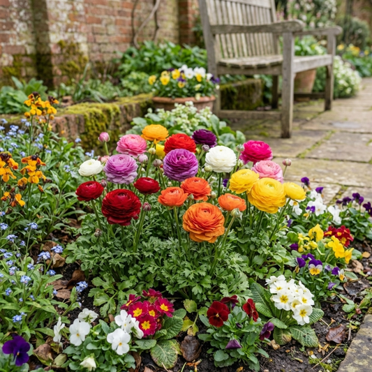 Ranunculus Growers Colour Mix (Persian Buttercup) – Spring Bedding (Set of 3 or 6)