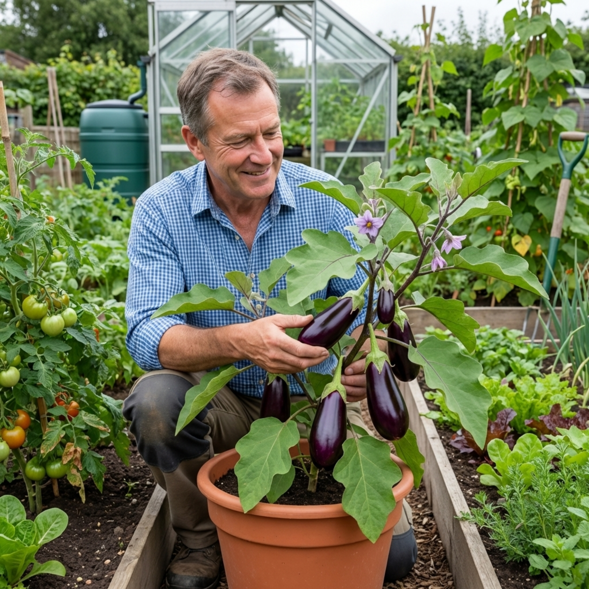 Aubergine 'Galine' – Tender Summer Crop (Set of 3 or 6)