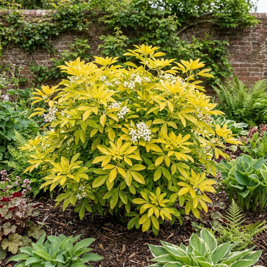 Choisya 'Aztec Gold' (Mexican Orange Blossom) – Golden Evergreen Shrub (3L Pot)
