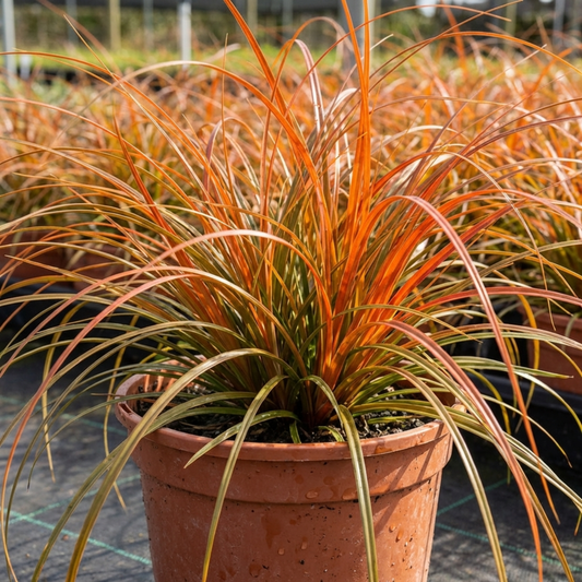 Carex testacea 'Prairie Fire' (Orange Sedge) – Evergreen Ornamental Grass (2L Pot)