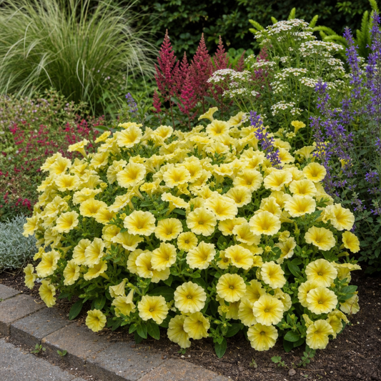 Petunia 'Rimarkable Hello Yellow' – Compact Summer Bedding (2L Pot)