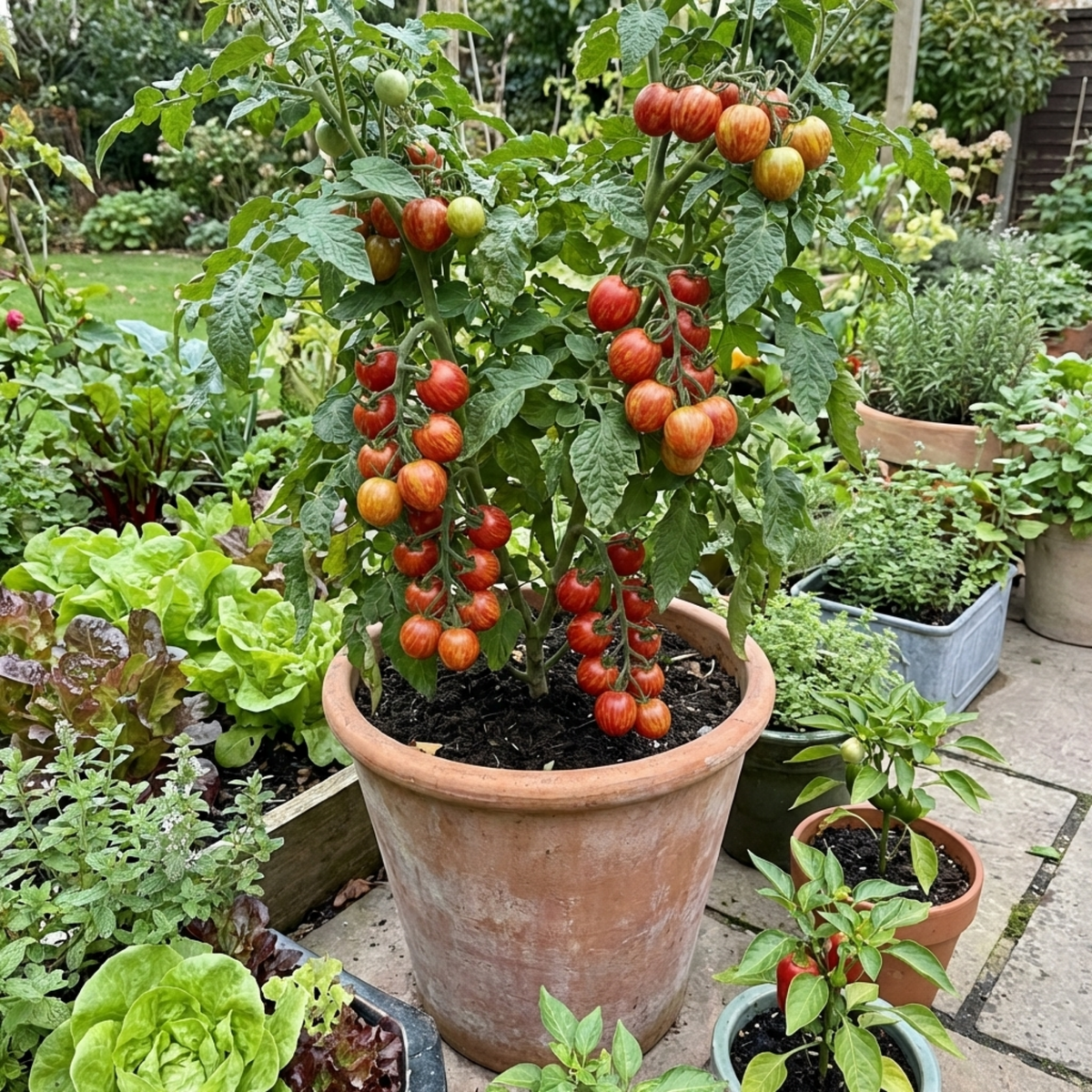 Tomato 'Ricola Fire & Lightning' – Cordon Cherry Tomato (Set of 3 or 6)